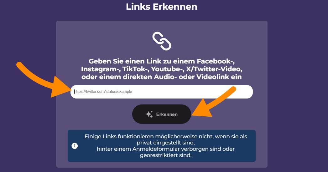 Schritt 2. Einfügen dem Link